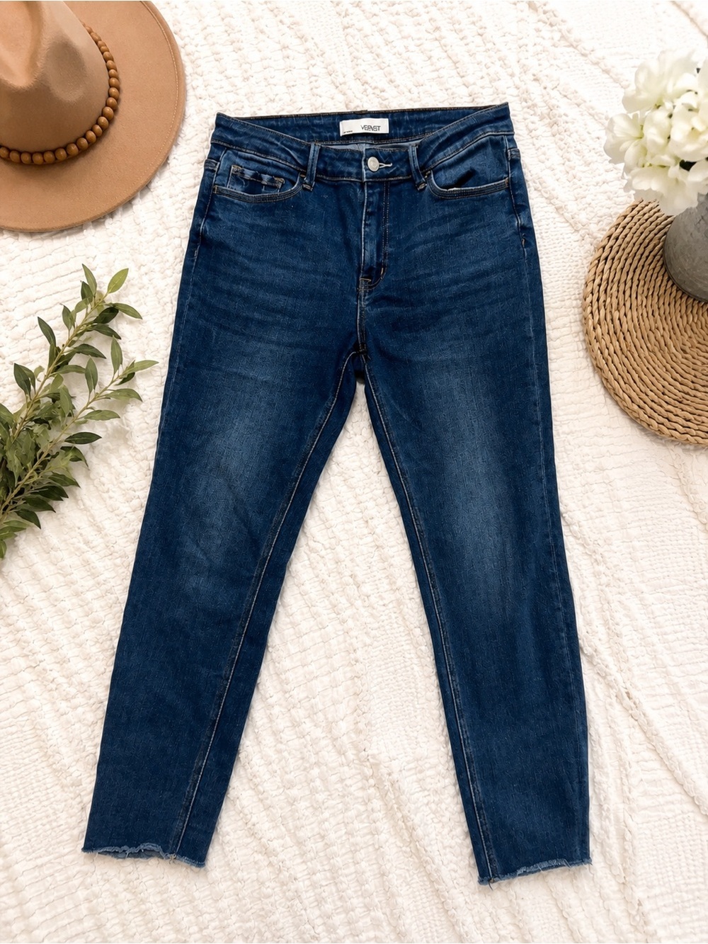 Vervet Dark Blue Denim Skinny Jeans - Stretch